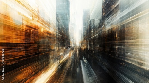 Abstract Cityscape in Motion