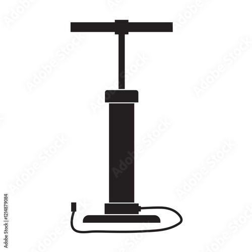 Bicycle pump  icon design. isolated on white and black background. vector illustration. EPS 10