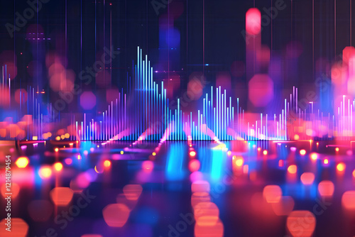 Abstract Neon Glowing Lines...