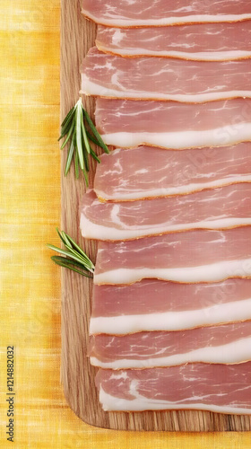 Slices of Pancetta Arranged...