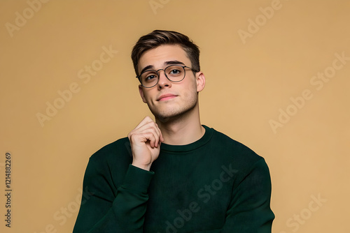 Thoughtful Young Man Wears ...
