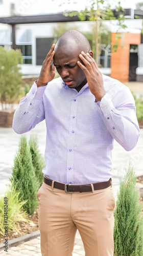 Man Suffering From A Headac...