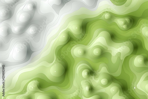 Abstract 3D Topographic Map...