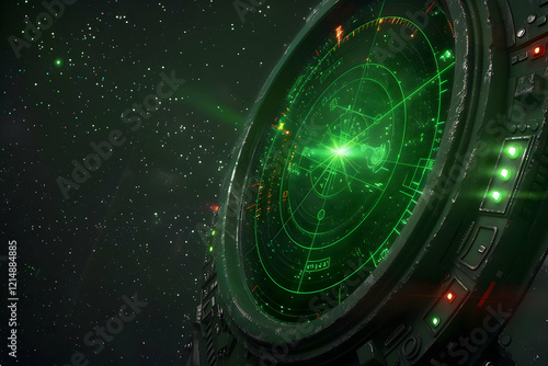 Futuristic Spaceship Radar ...