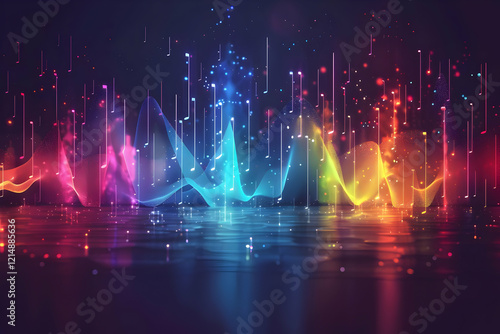 Abstract Music Background w...
