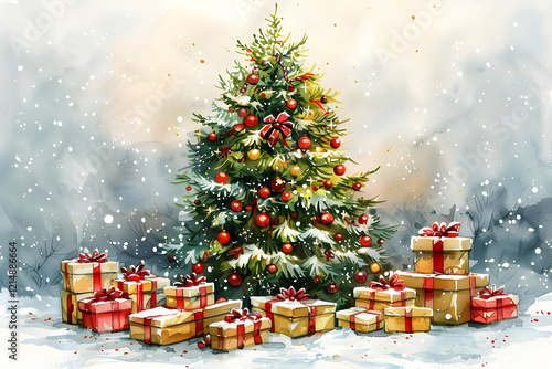 Christmas Tree Decorated wi...
