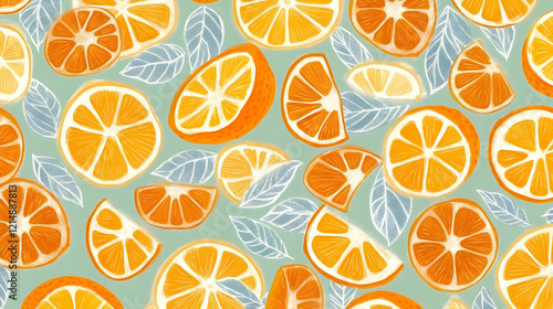 Vibrant Orange Slices and L...