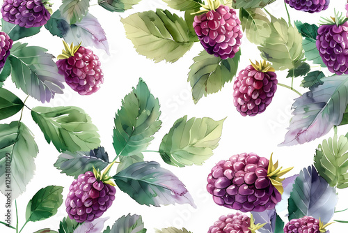 Watercolor Painting of Ripe...