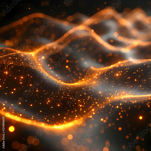 Abstract background with gl...