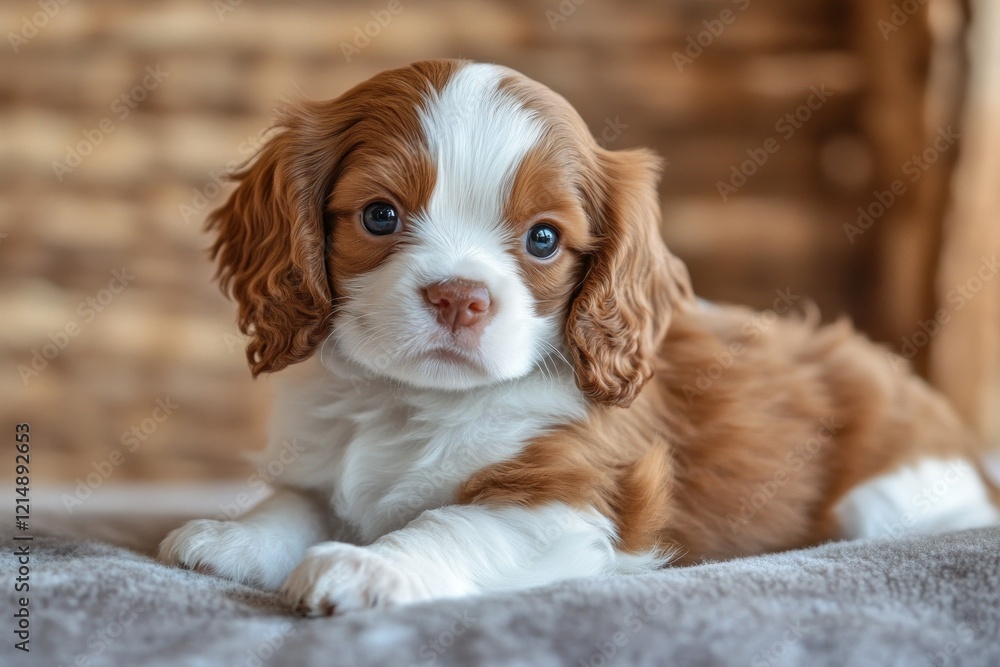 Adorable Cavalier King Charles Spaniel Puppy Relaxing Adorable Cavalier King Charles Spaniel Puppy Relaxing