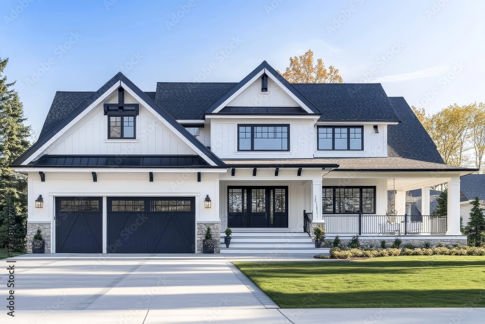 Inviting exterior enhancing curb appeal with practicality. Inviting exterior enhancing curb appeal with practicality.