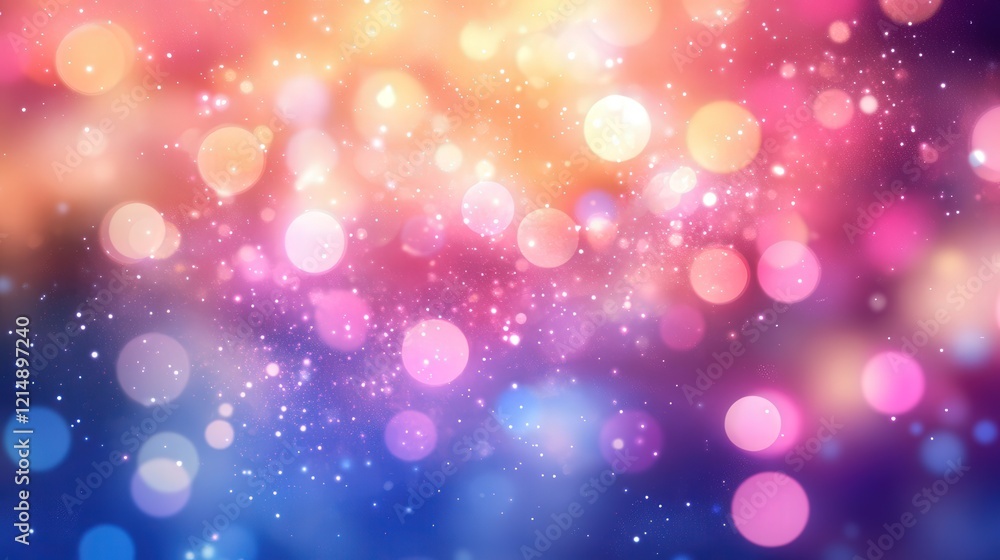 mystical space fantasy featuring vibrant pink and blue bokeh mystical space fantasy featuring vibrant pink and blue bokeh