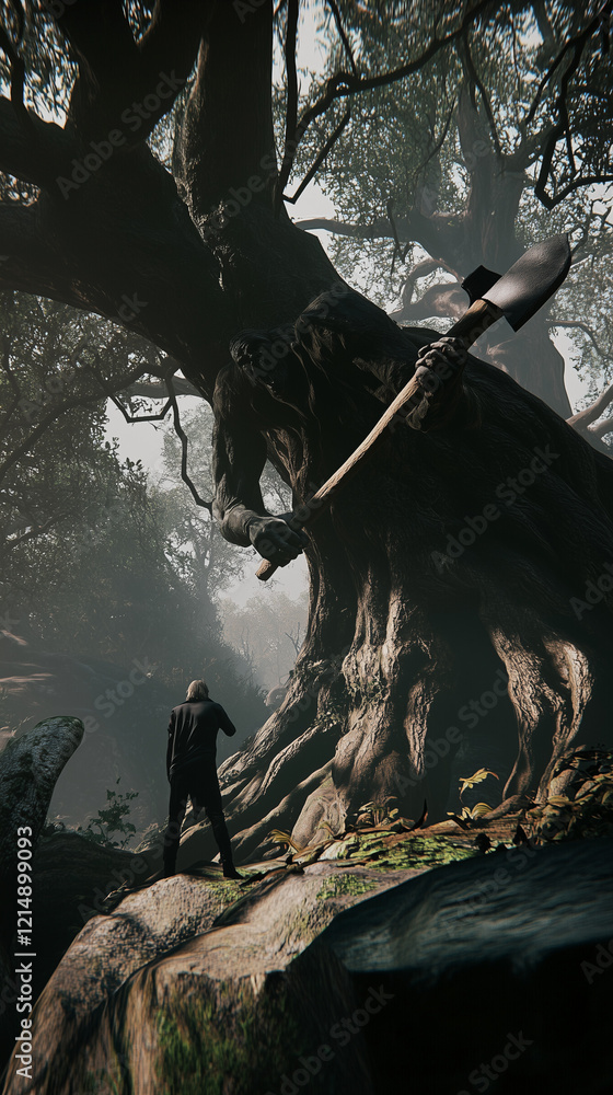 Naklejka premium You know that hurts, right?