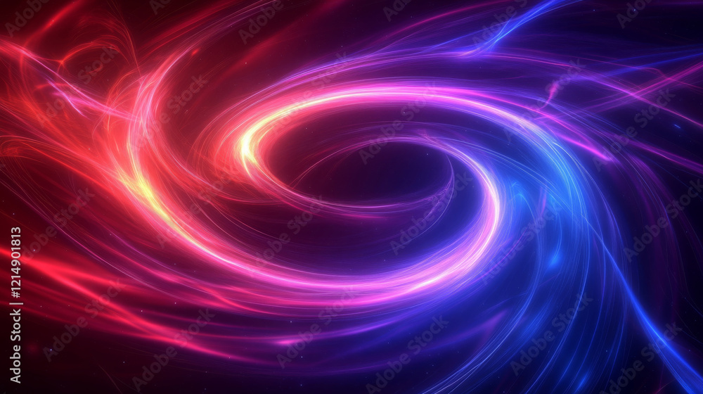 Vibrant abstract swirl of colorful light, showcasing dynamic energy and movement. This high tech scene captures essence of digital art with vivid hues of pink, blue, and orange Vibrant abstract swirl of colorful light, showcasing dynamic energy and movement. This high tech scene captures essence of digital art with vivid hues of pink, blue, and orange