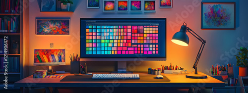 Creative Night Workspace