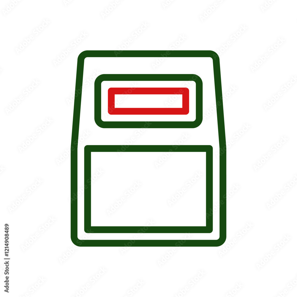 Data Storage Outline Green and Red Data Storage Outline Green and Red