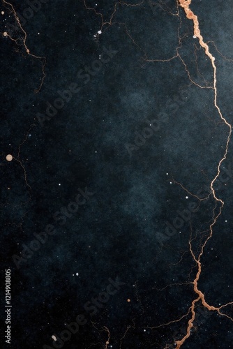 Deep black chalkboard with swirling marble veins, abstract, marble