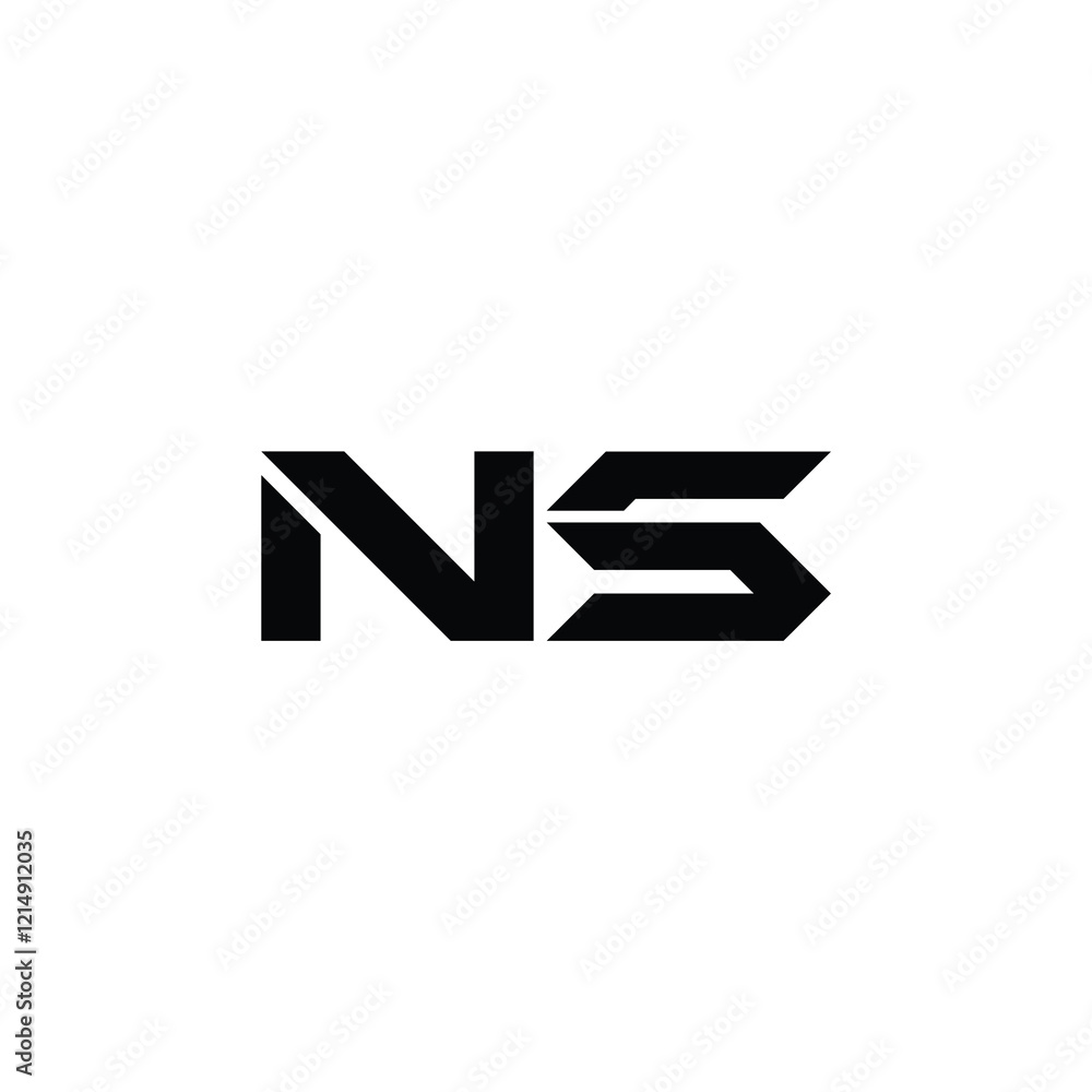 NS monogram logo design letter text name symbol monochrome logotype alphabet character simple logo NS monogram logo design letter text name symbol monochrome logotype alphabet character simple logo