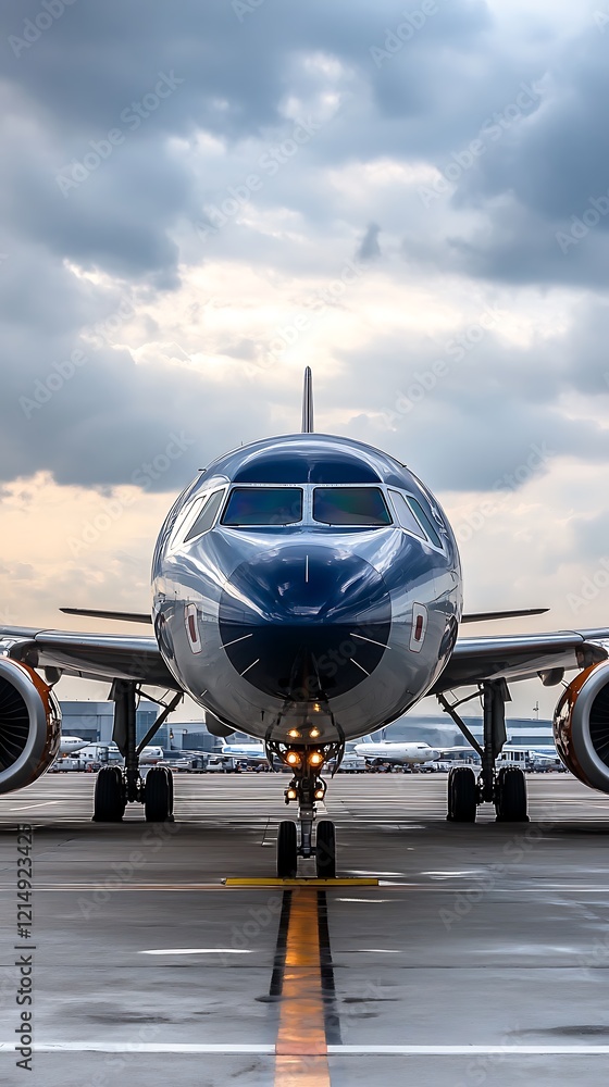 Naklejka premium Airbus A319-111 passenger plane