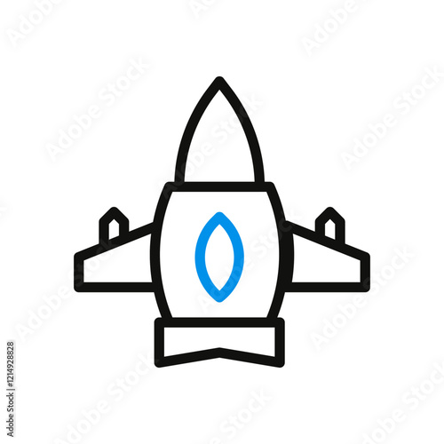 Iconic Spaceship Vector Illustration 35 char