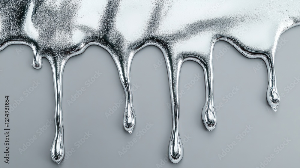 Melting silver liquid design against a neutral background. Contemporary and reflective, suitable for luxury branding, creative ads, or modern art installations. Fluid and innovative. Melting silver liquid design against a neutral background. Contemporary and reflective, suitable for luxury branding, creative ads, or modern art installations. Fluid and innovative.