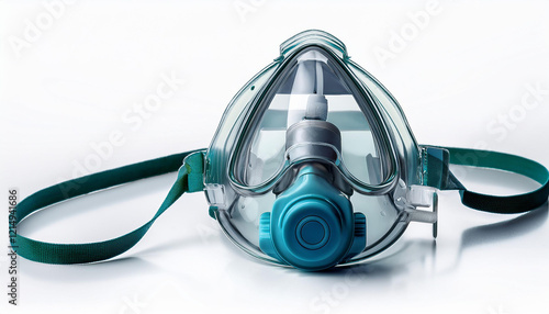 a machine oxygen mask isolated on a white background photo