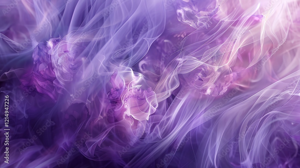 Obraz premium Abstract Purple and White Swirls Background