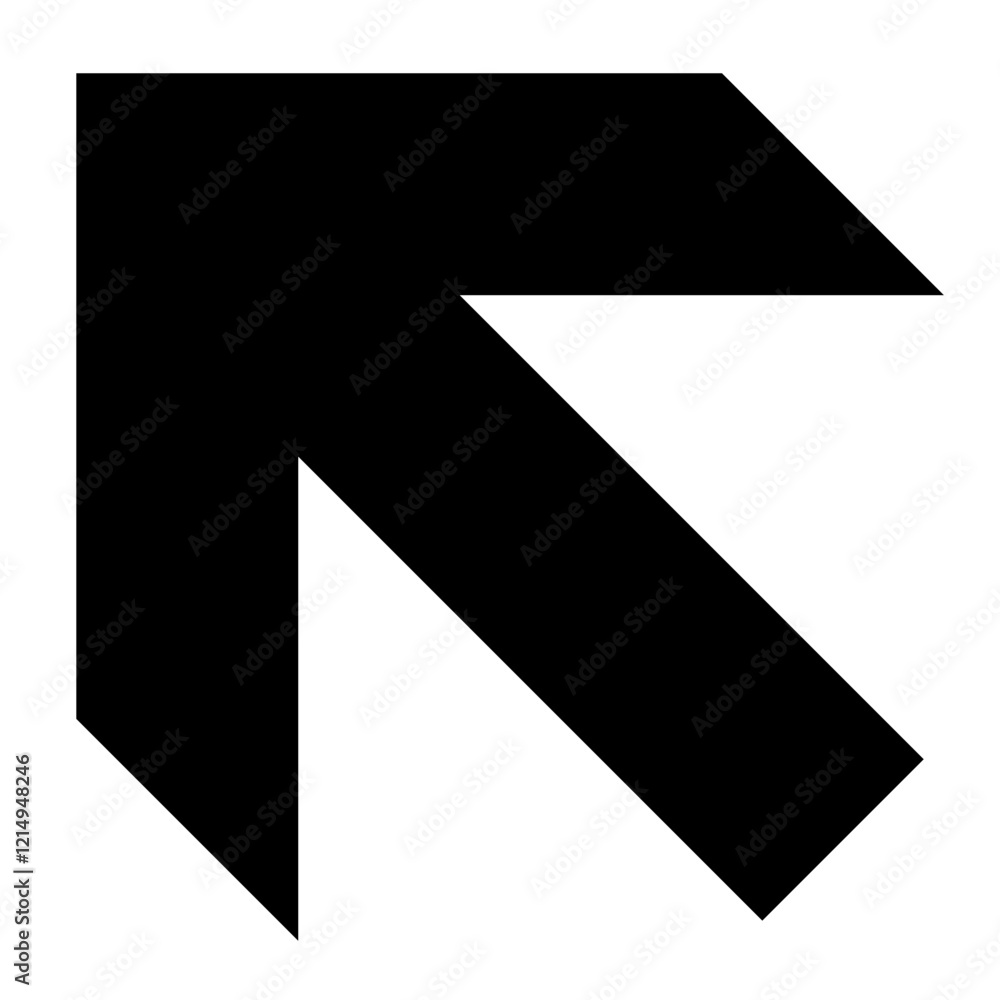 forward and left arrow sign symbol isolated on white background. vector ilustration. forward and left arrow sign symbol isolated on white background. vector ilustration.