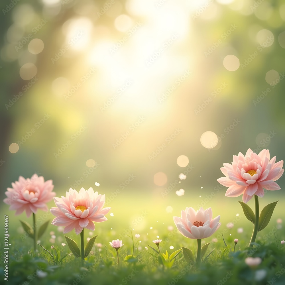 Pastel Floral Fantasy Serene Abstract Image for Pastel Floral Fantasy Serene Abstract Image for