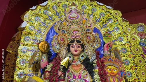 Diwali is one of the biggest festival in India, Kali, one of the deities of Hindus, is worshiped in this festival. photo