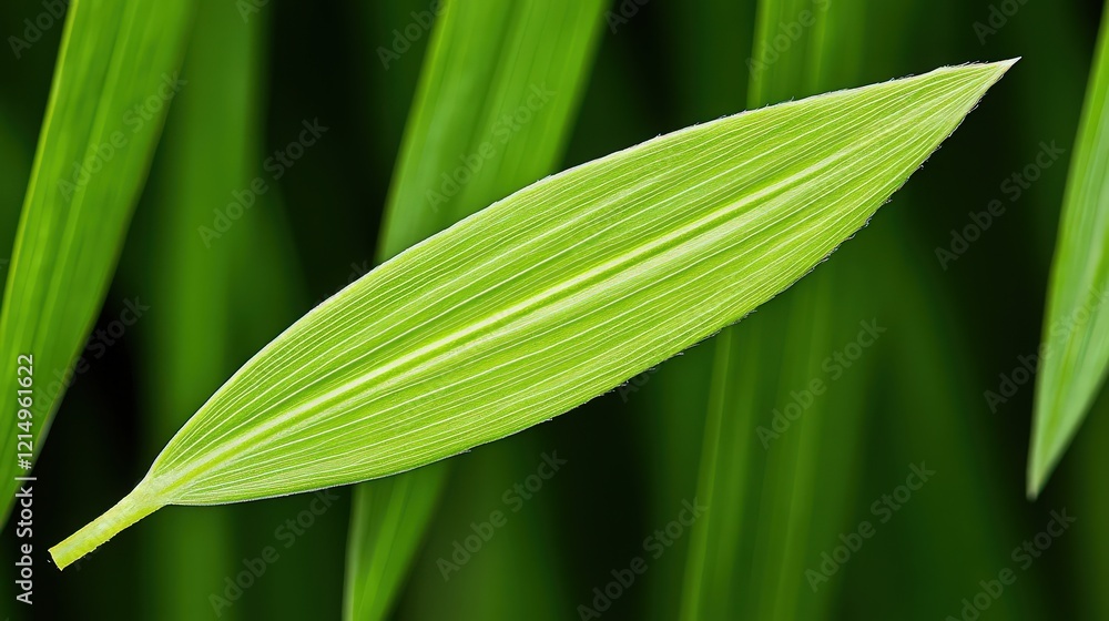 Emerald Leaf in Focus: A vibrant green leaf with intricate veins stands out against a backdrop of lush foliage, showcasing the intricate details of nature's artistry. Emerald Leaf in Focus: A vibrant green leaf with intricate veins stands out against a backdrop of lush foliage, showcasing the intricate details of nature's artistry.