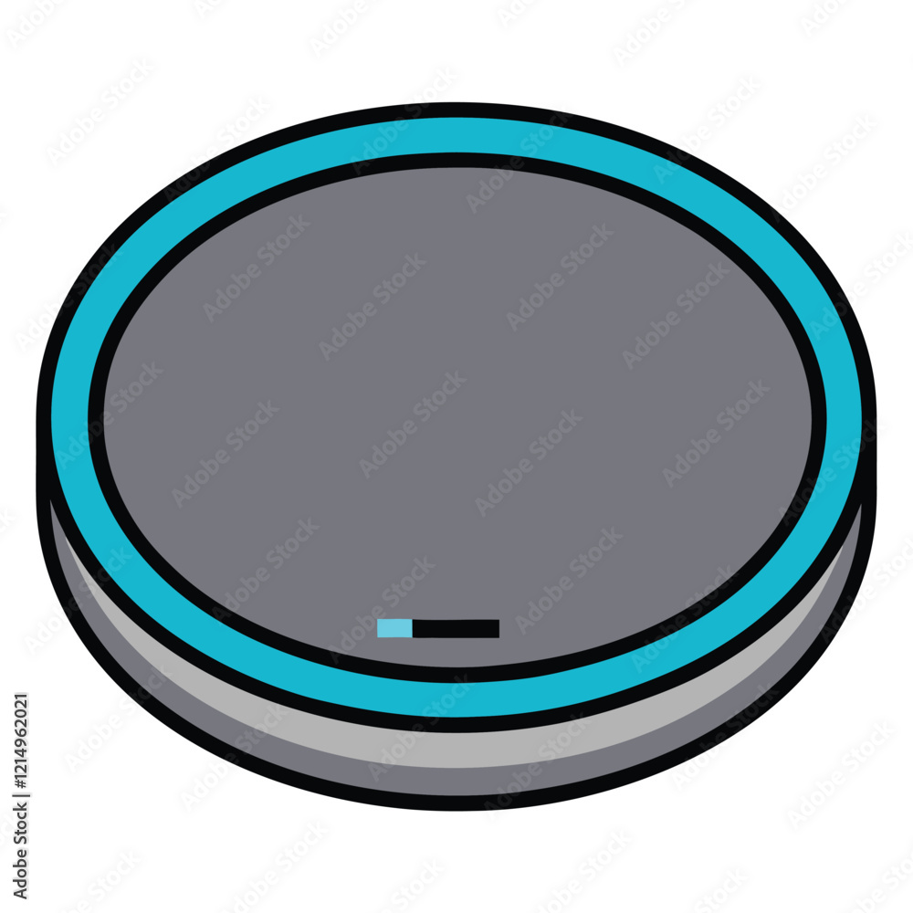 Vector Flat Illustration of a Wireless Charger Pad Vector Flat Illustration of a Wireless Charger Pad
