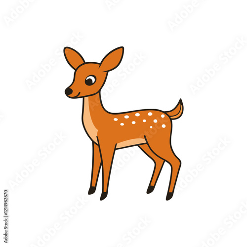 Axis Deer Cartoon vector