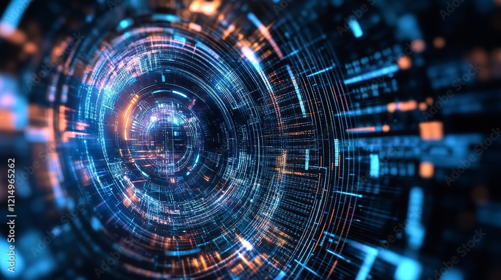 Fototapeta premium Exploring advancements in quantum computing within modern technology labs around the world