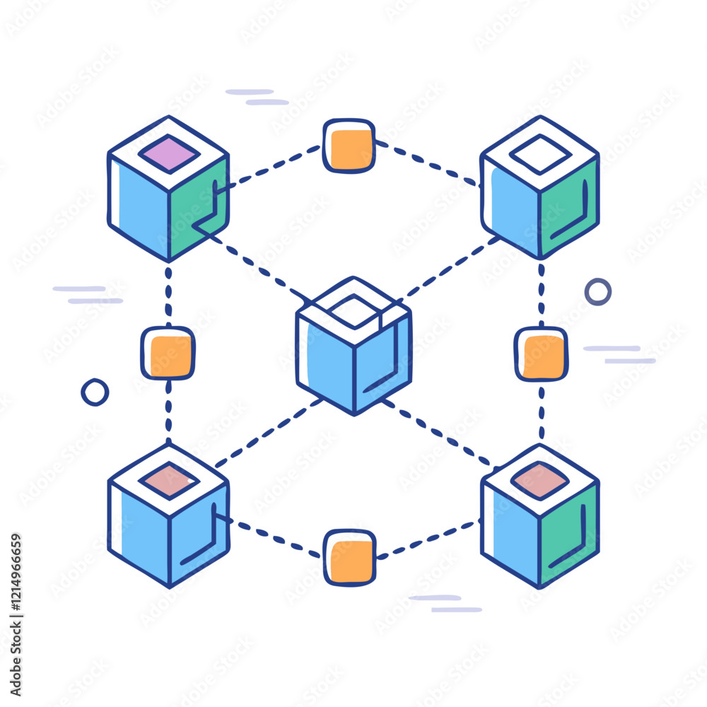 blockchain icon, blockchain vector illustration-simple illustration of blockchain, perfect for blockchain logos and icons blockchain icon, blockchain vector illustration-simple illustration of blockchain, perfect for blockchain logos and icons
