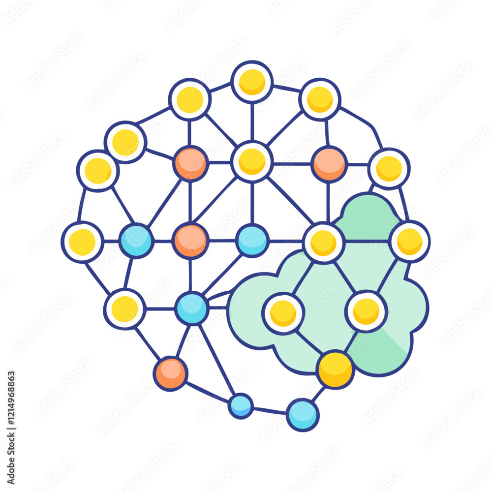neural network icon, neural network vector illustration-simple illustration of neural network, perfect for neural network logos and icons neural network icon, neural network vector illustration-simple illustration of neural network, perfect for neural network logos and icons