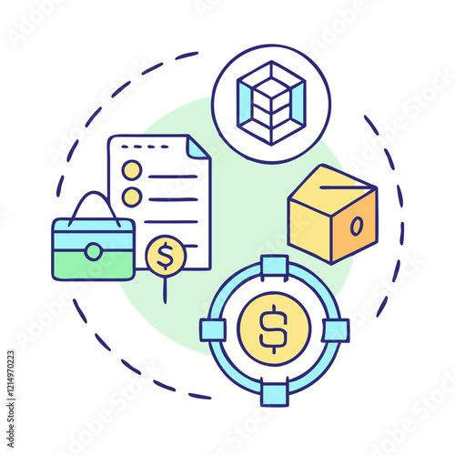 tokenized asset icon, tokenized asset vector illustration-simple illustration of tokenized asset, perfect for tokenized asset logos and icons