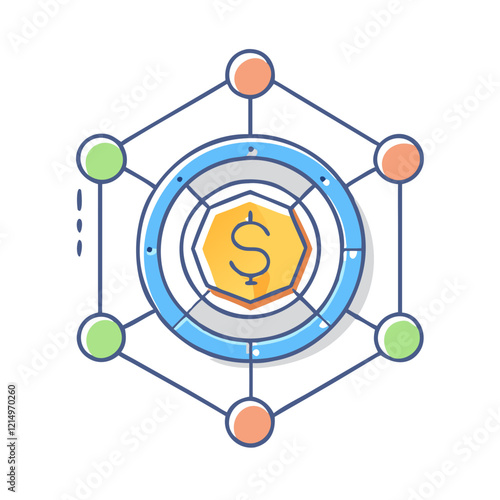 tokenized asset icon, tokenized asset vector illustration-simple illustration of tokenized asset, perfect for tokenized asset logos and icons