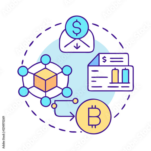 tokenized asset icon, tokenized asset vector illustration-simple illustration of tokenized asset, perfect for tokenized asset logos and icons