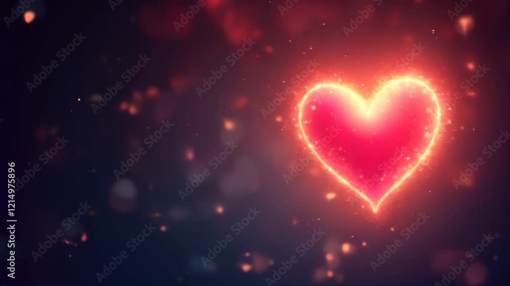 A close up of a heart shaped object with a star in the background A close up of a heart shaped object with a star in the background