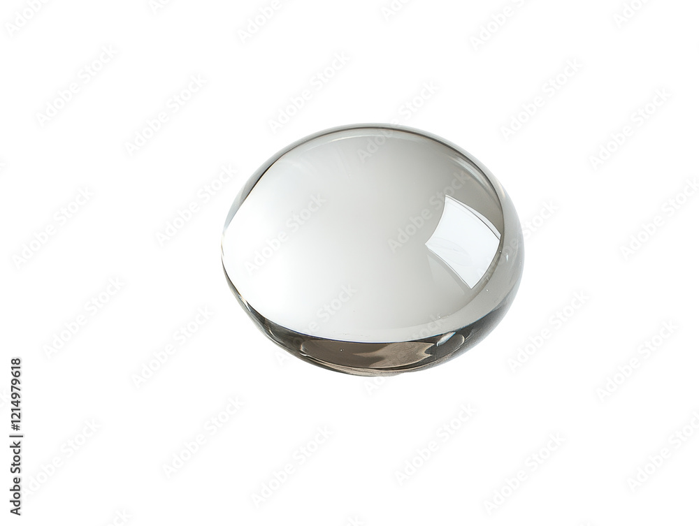 Isolated Transparent Glass Sphere Isolated Transparent Glass Sphere