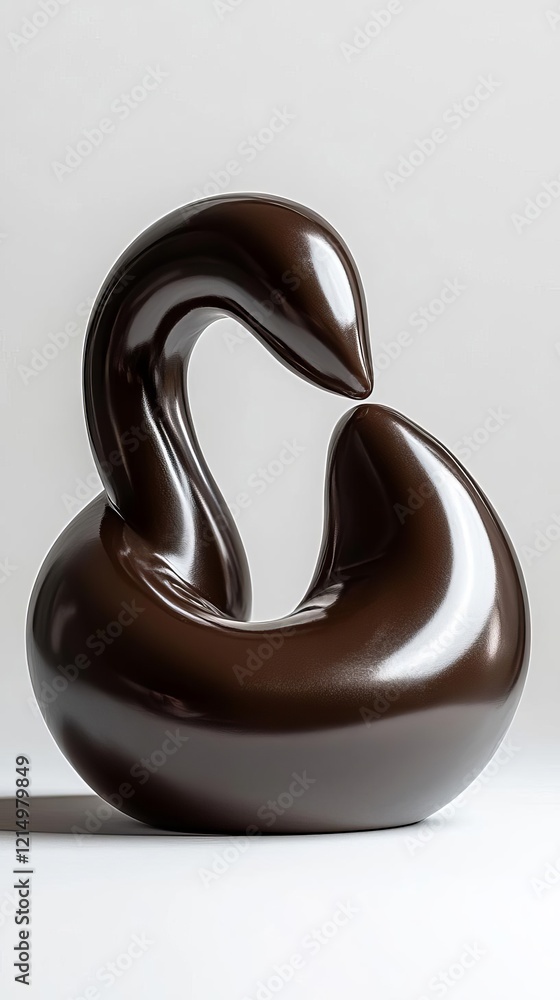 Abstract Dark Glossy Sculpture Abstract Dark Glossy Sculpture