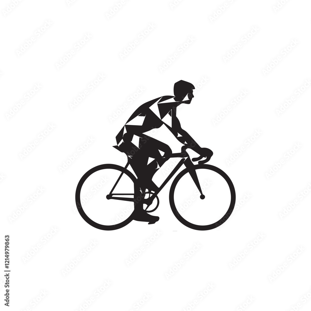 Fototapeta premium bicycle, bike, sport, cycling, silhouette, cyclist, vector, illustration, cycle, biker, ride, people, bmx, woman, sports, race, riding, person, black, biking, wheel, mountain, recreation,