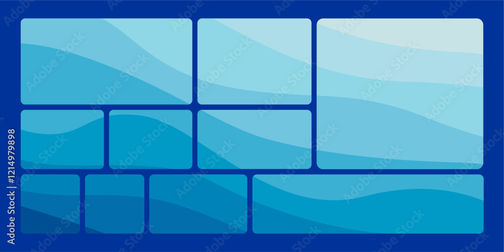 Obraz premium Modular shapes and bento grid 