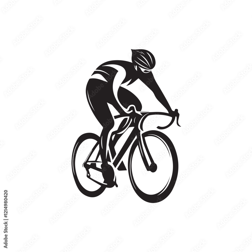 Obraz premium bicycle, bike, sport, cycling, silhouette, cyclist, vector, illustration, cycle, biker, ride, people, bmx, woman, sports, race, riding, person, black, biking, wheel, mountain, recreation,
