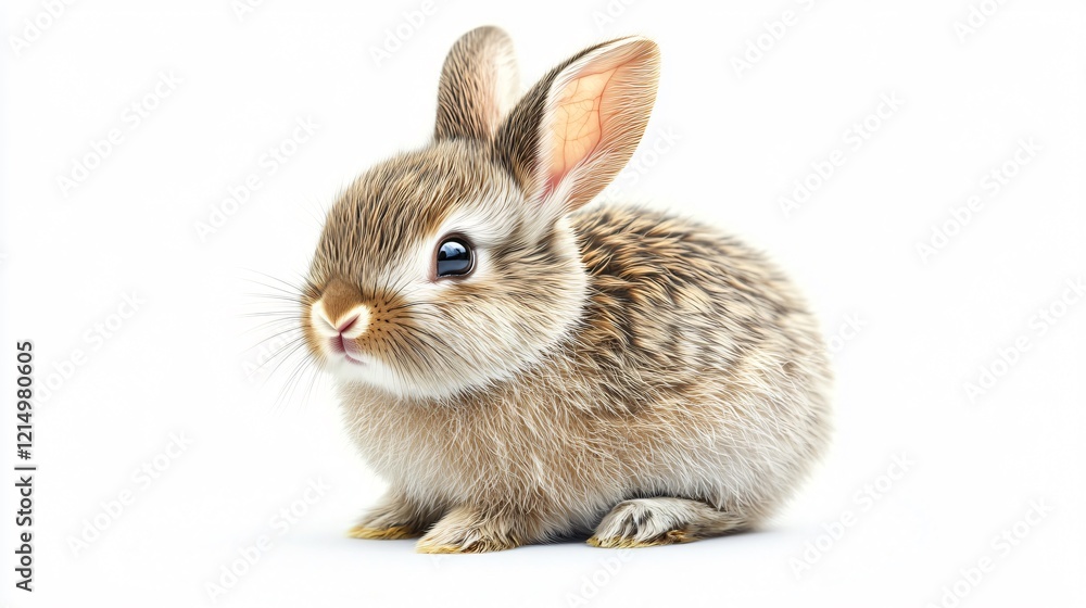 Obraz premium Adorable Baby Rabbit Rodent Animal Mammal Centered Wide Angle Image