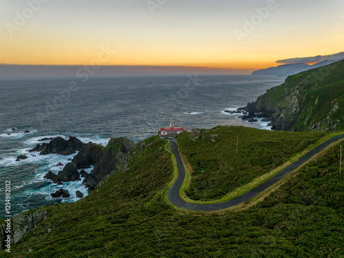 Faro de Punta Candieira en Cedeira A Coruña Galicia