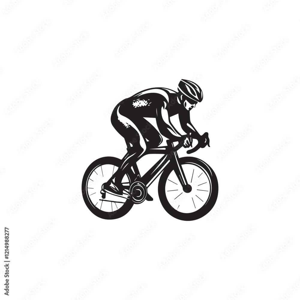 Obraz premium bicycle, bike, sport, cycling, silhouette, cyclist, vector, illustration, cycle, biker, ride, people, bmx, woman, sports, race, riding, person, black, biking, wheel, mountain, recreation,