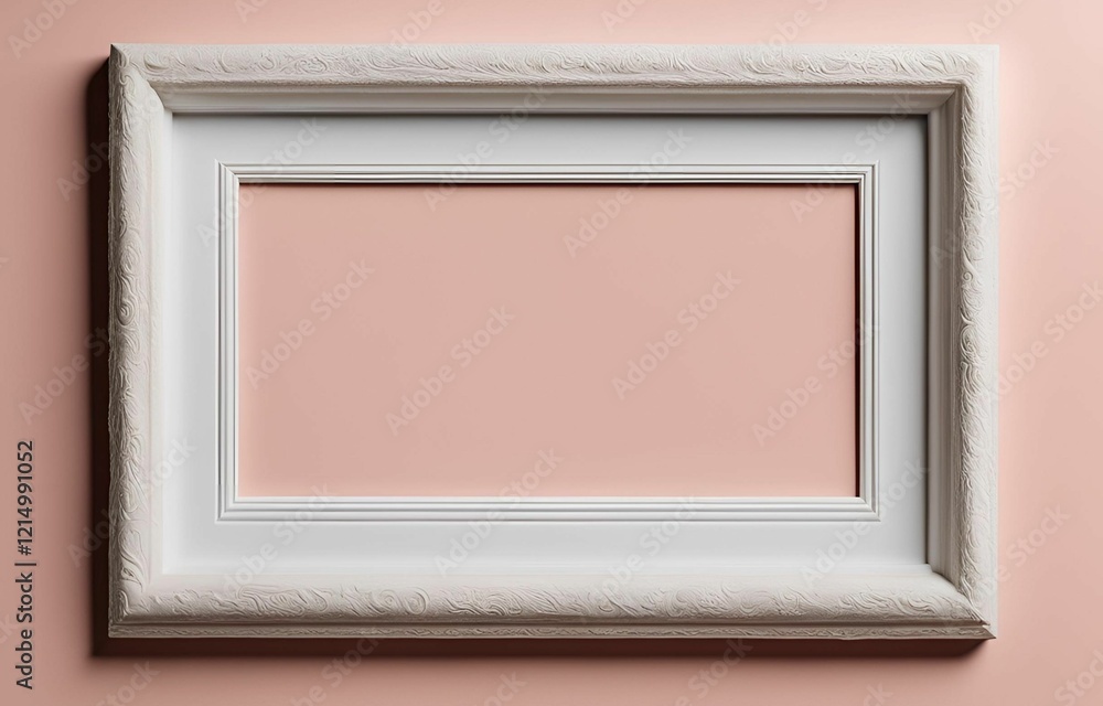 Fototapeta premium picture frame on wooden wall