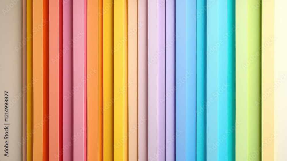Obraz premium Vibrant colorful paper rolls studio background